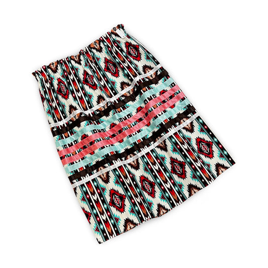 LBH Brown/Blue Ribbon Skirt