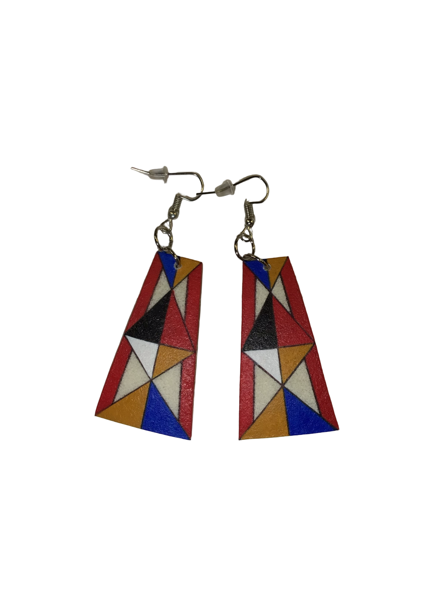 SE Painted Parfleche Earrings