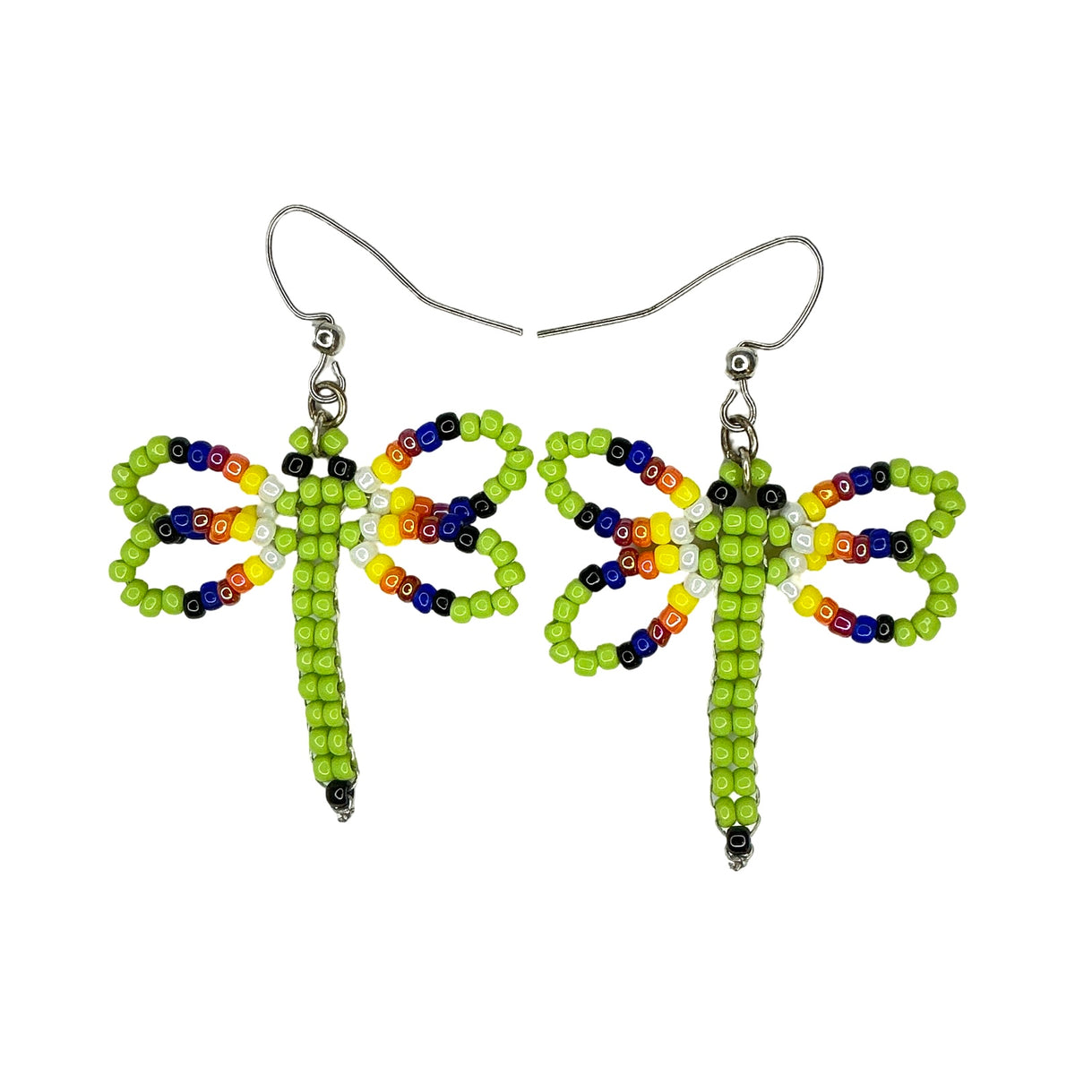 CWT 2" Dragonfly Bead Earrings