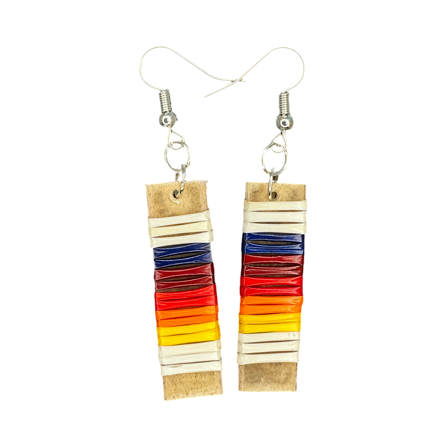 MikRC Wide Slat Quill Earrings