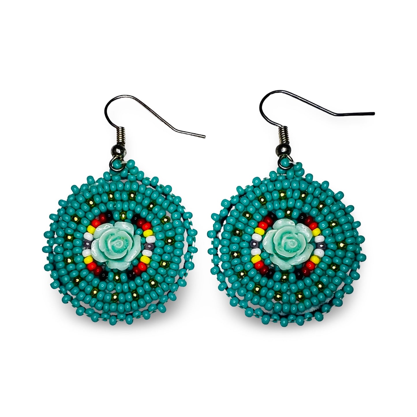 VW Small Beaded Earrings w/ Hook
