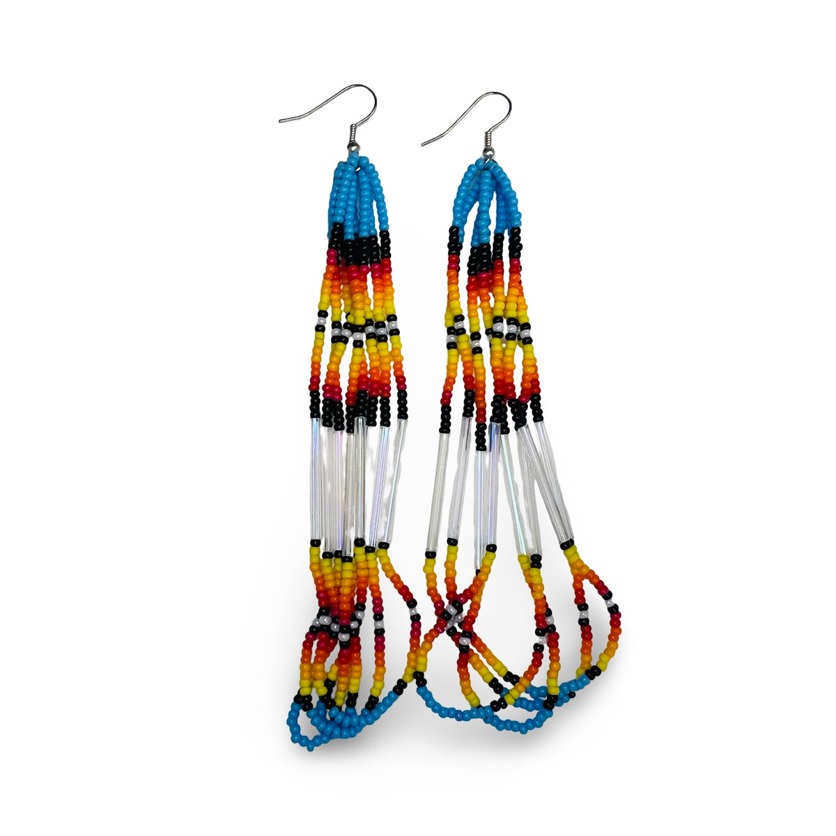 CJE Beaded Fringe Earrings