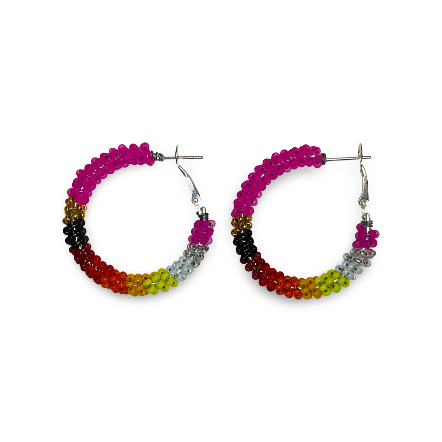 BEC Beaded Hoop Earrings