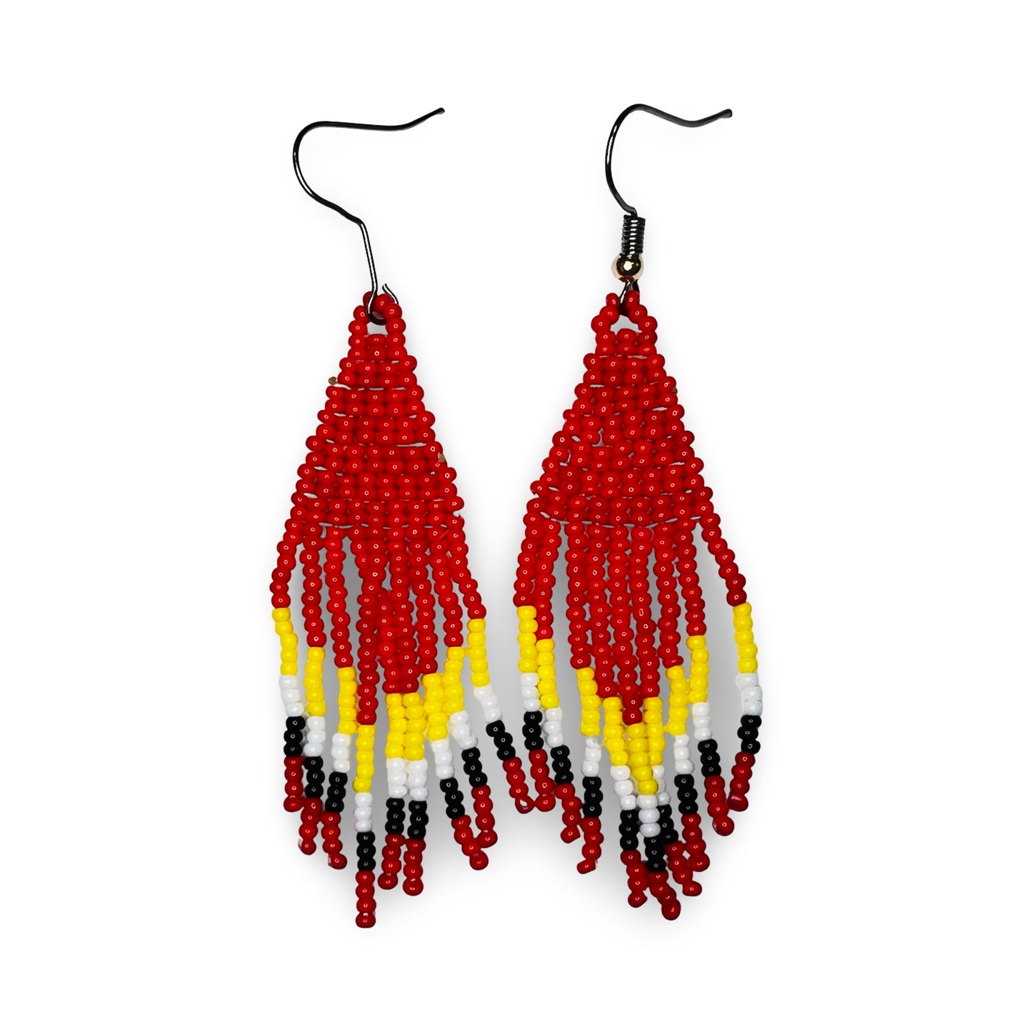 SHMH Small Beaded Fringe Earrings