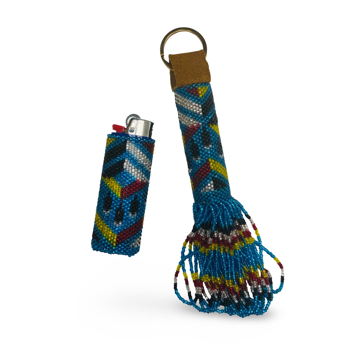 BJE Beaded Keychain & Lighter Set