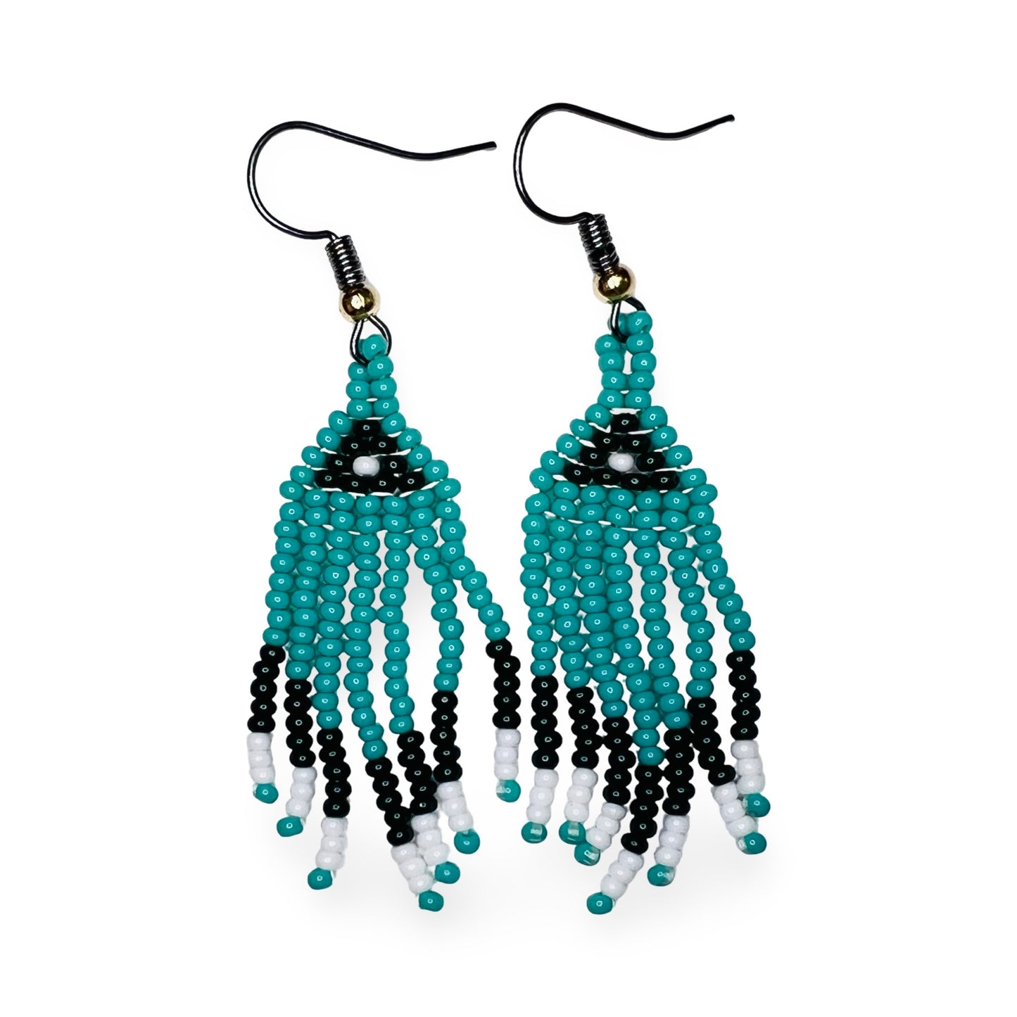 SHMH Small Beaded Fringe Earrings