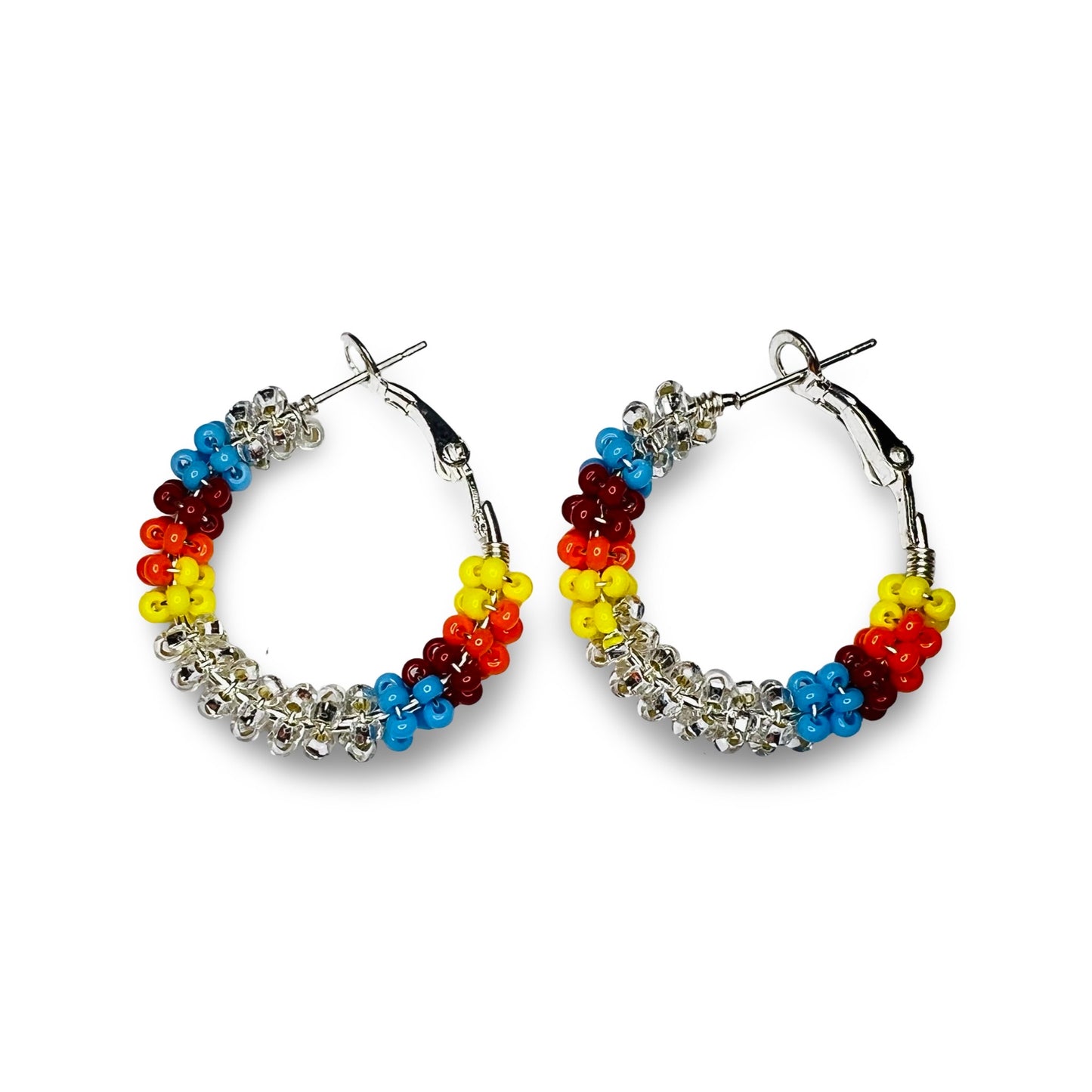 WWBR Mini Beaded Hoops