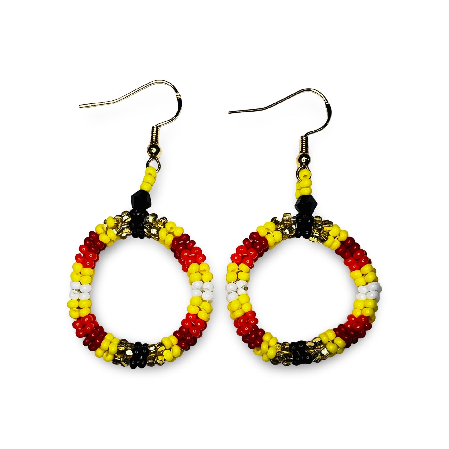 LZ Beaded Circle Earrings