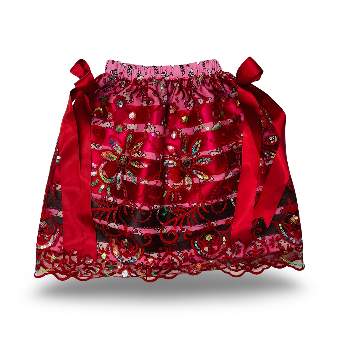 WL 4T Light Pink Ribbon Skirt w/ Overlay