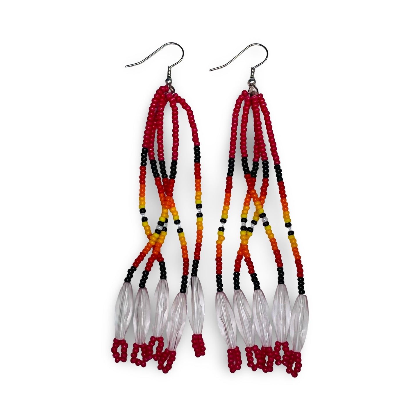 CJE Beaded Fringe Earrings