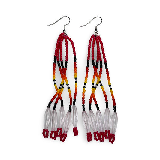 CJE Beaded Fringe Earrings