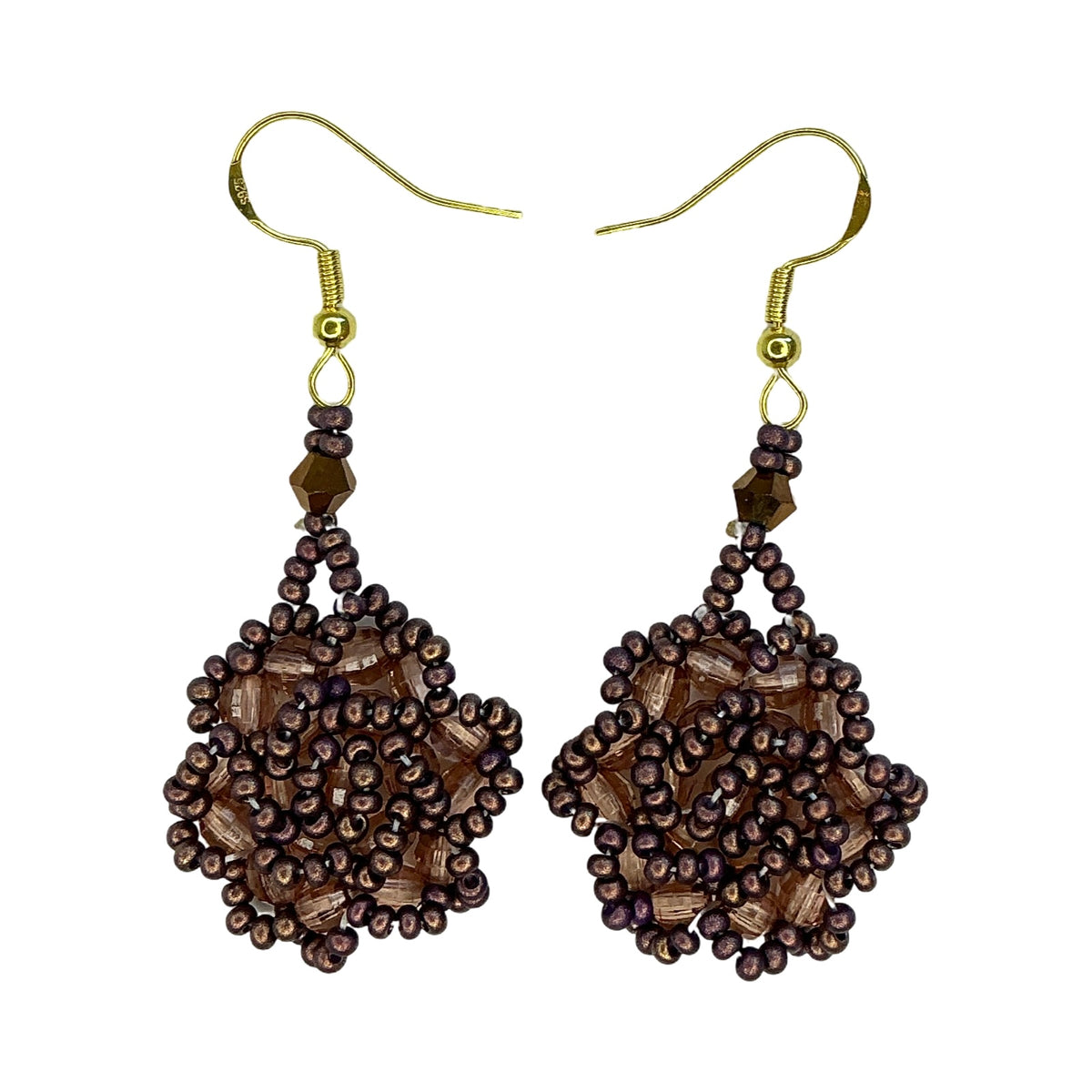 LZ Rose Bead Earrings