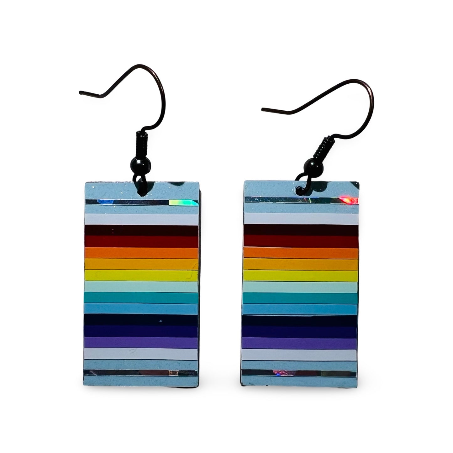 WW Rectangle Vinyl Earrings