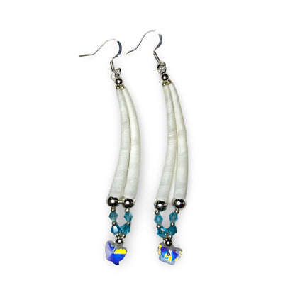 MH Single Dentalium Earrings
