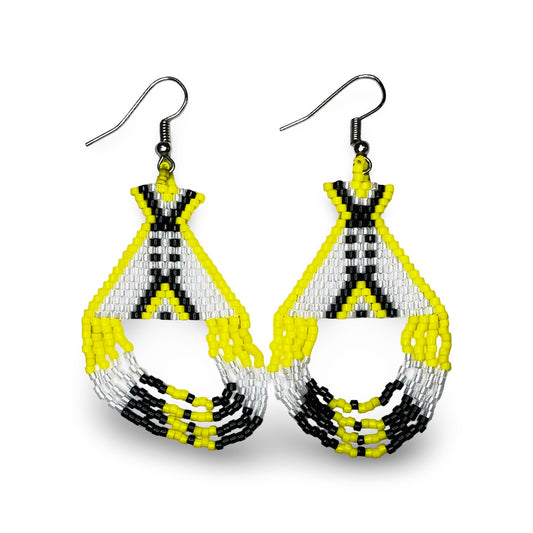 LG Beaded Tipi Earrings