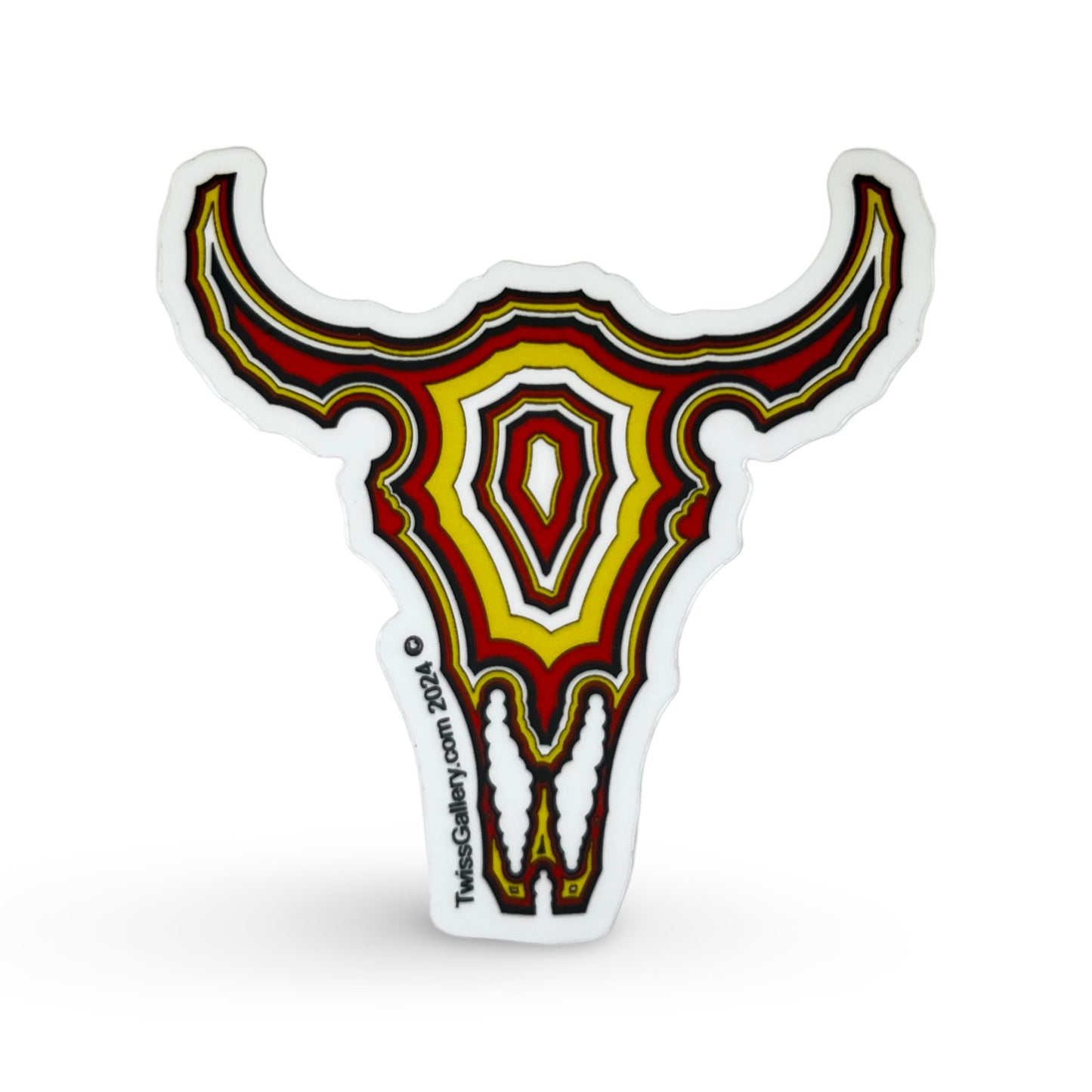 DT Buffalo Skull Sticker