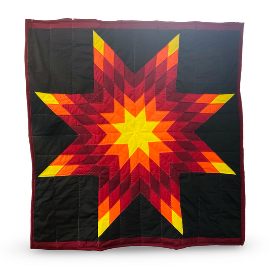 CEH Black/Sunburst Baby Star Quilt