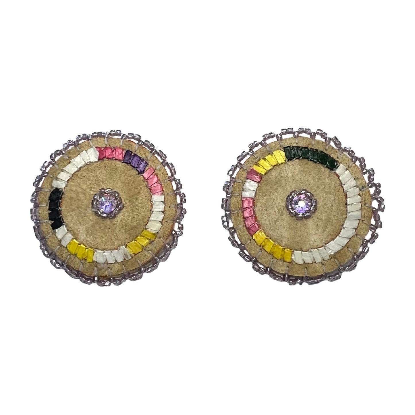 EYT Round Quill & Bead Earrings