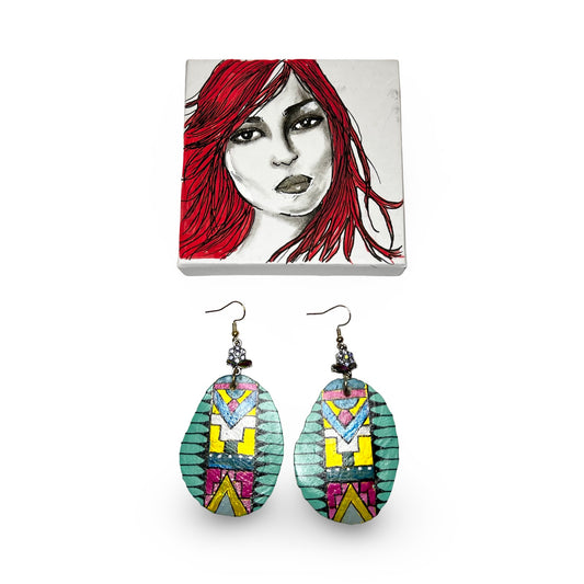 LTB Elk Bone Earrings - Pink Cover