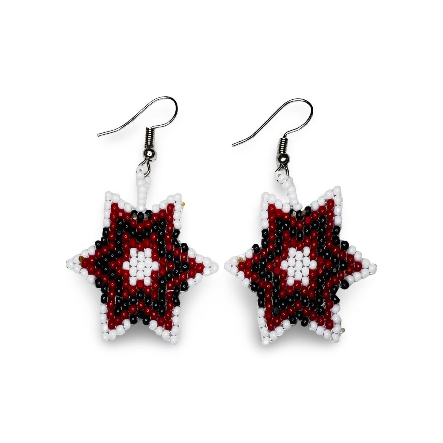LZ Brickstitch Star Earrings