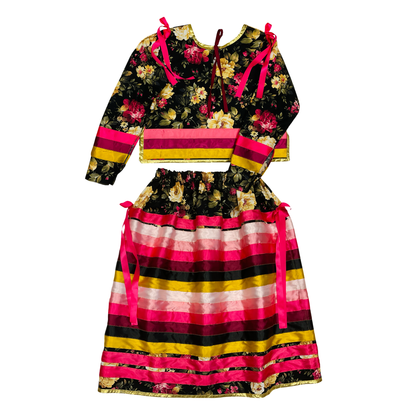 WL Pink Floral Ribbon Set XL