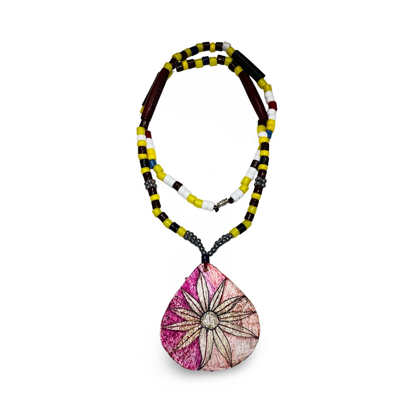 RY Large Bead Necklaces w/ Pendant