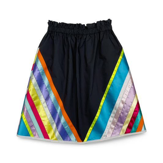 WW Grey Multi Ribbon Skirt w/ Pockets M/XL