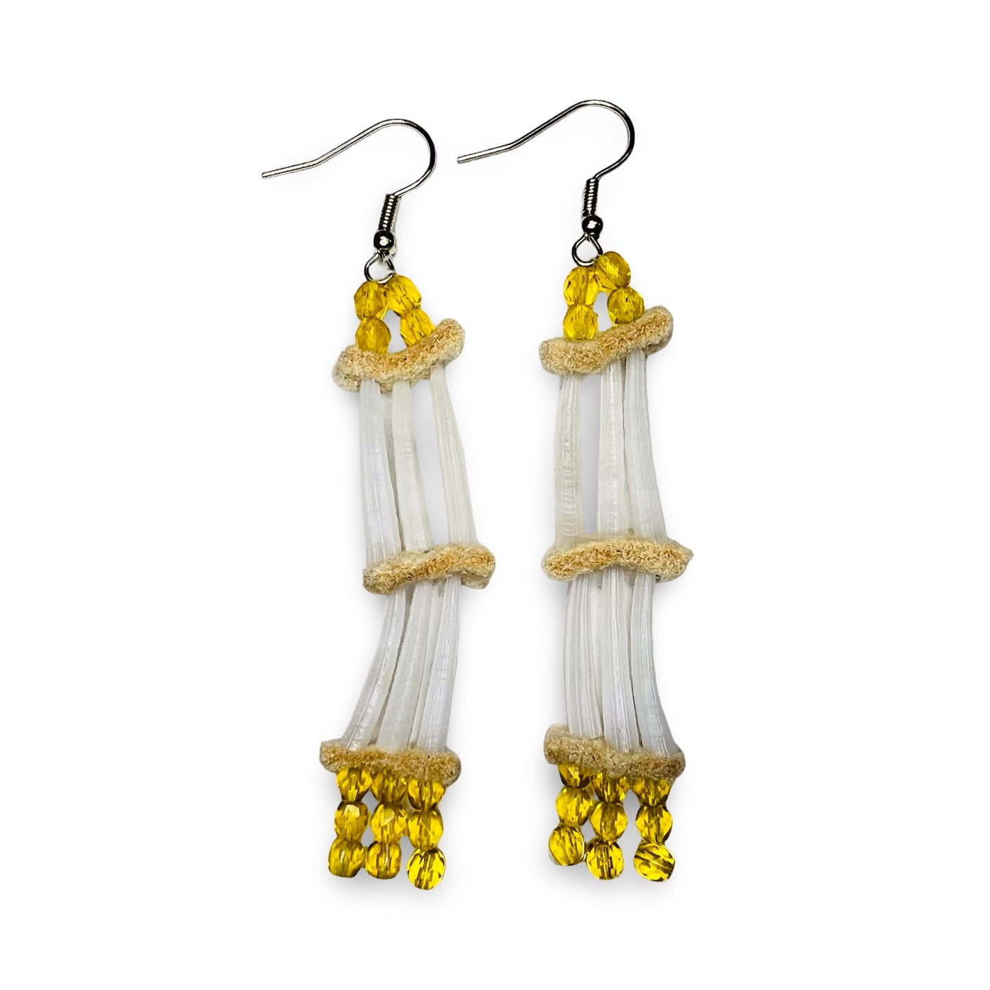 SHMH 2-Tier Dentalium Earrings