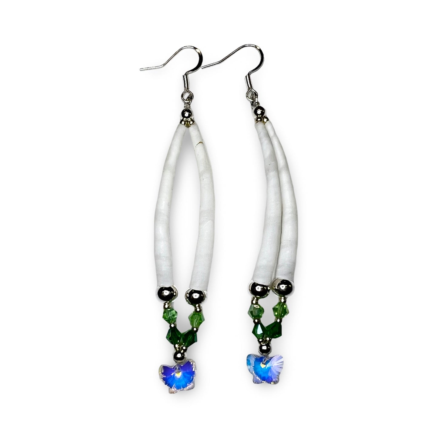 MH Single Dentalium Earrings