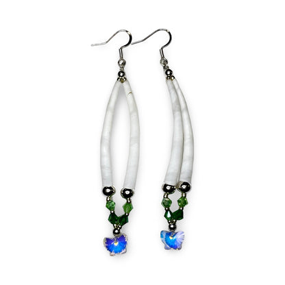 MH Single Dentalium Earrings