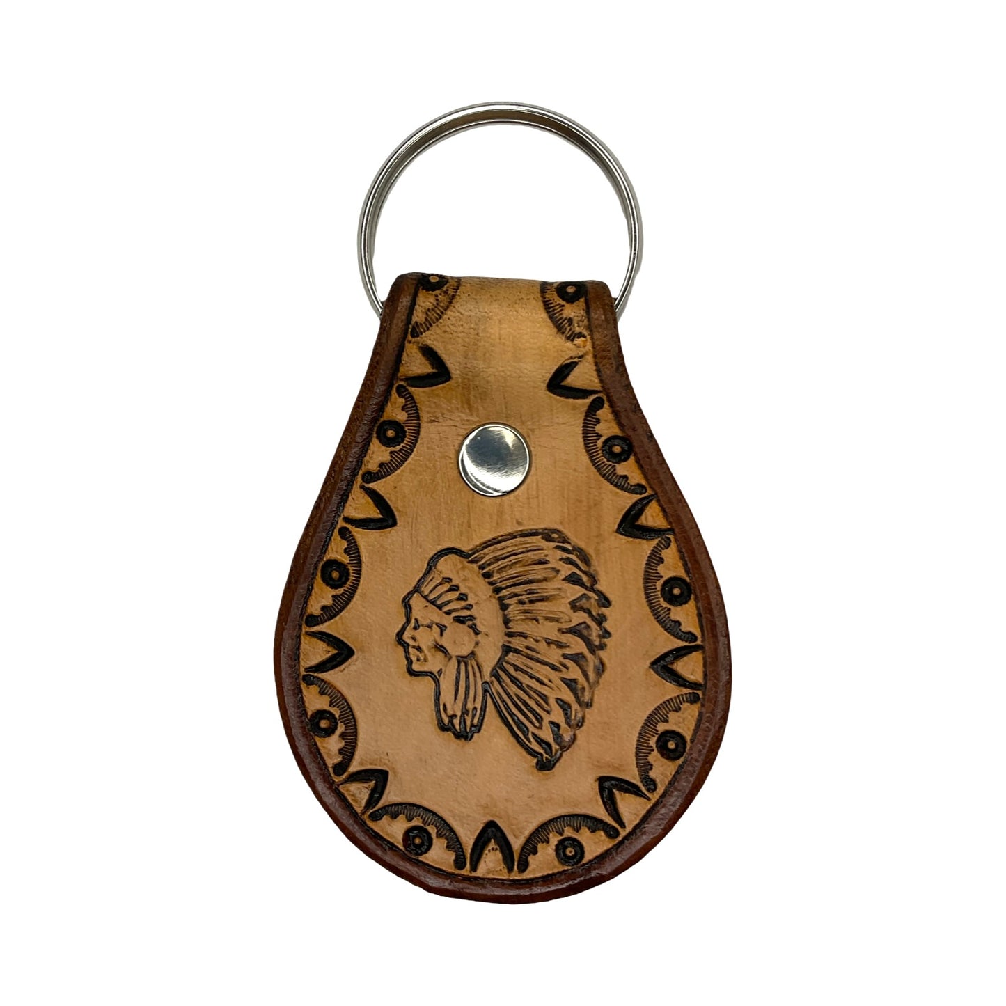 TEB Stamp Leather Keychain