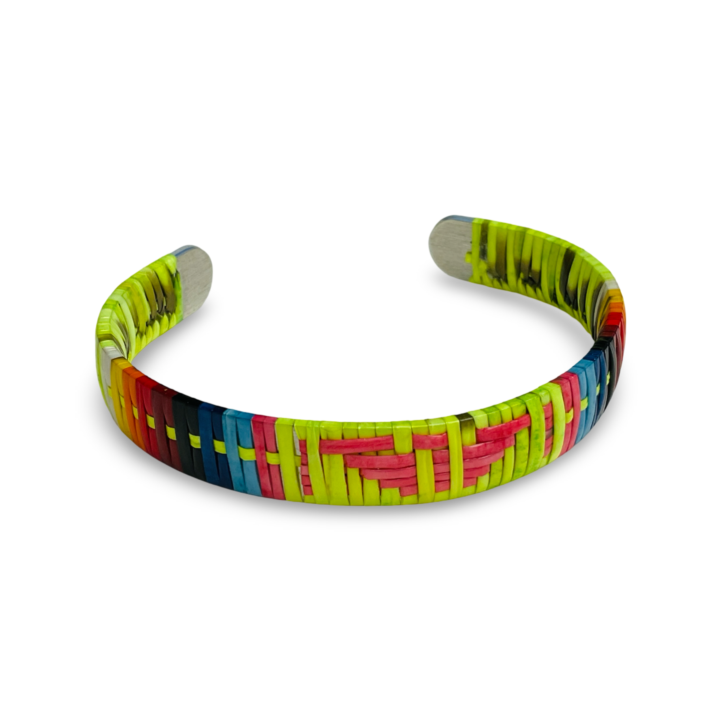 ARC Wide Quill Metal Bracelet