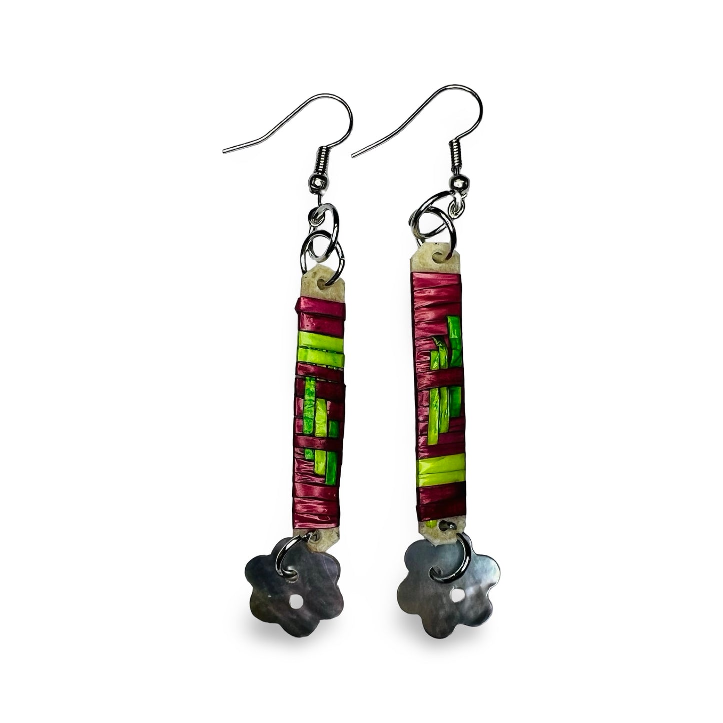 CRC Quill Slat & Mini Charm Earrings