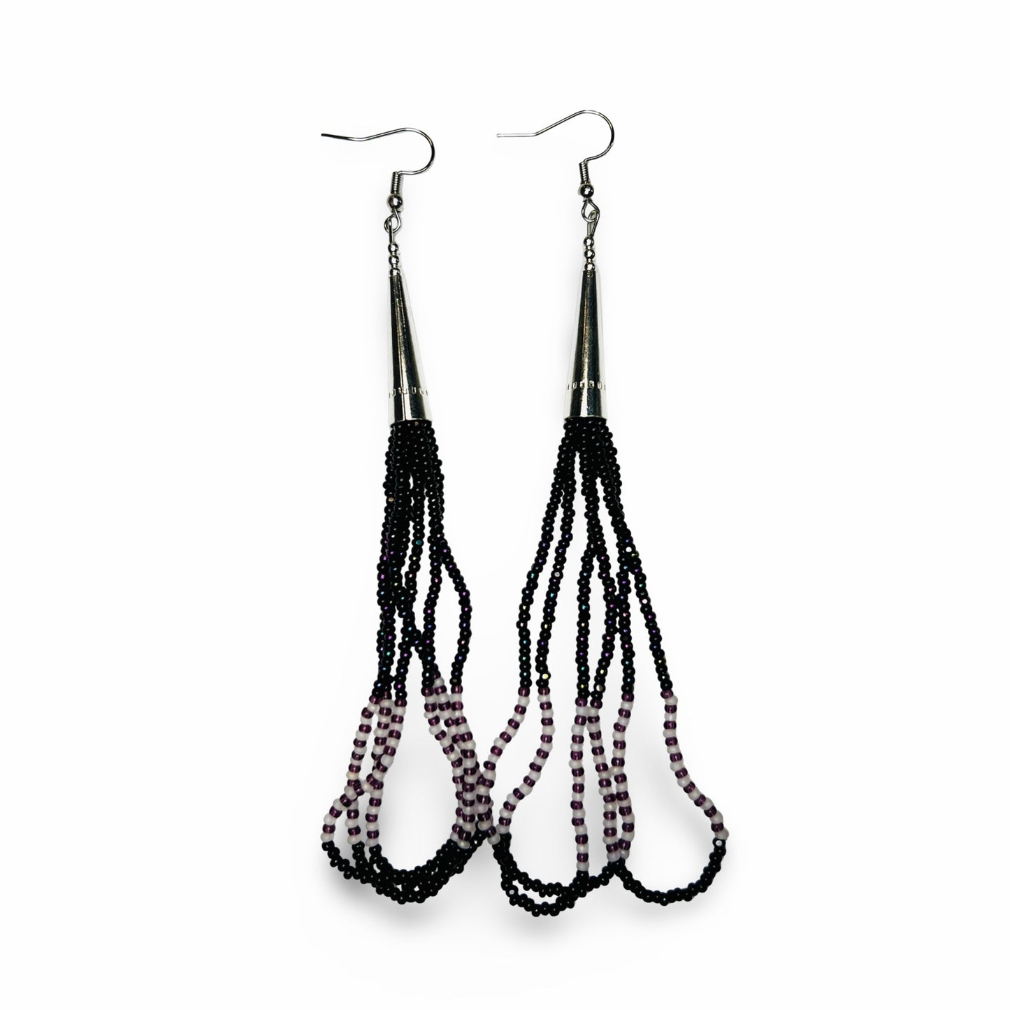 SBR Beaded Cone Earrings