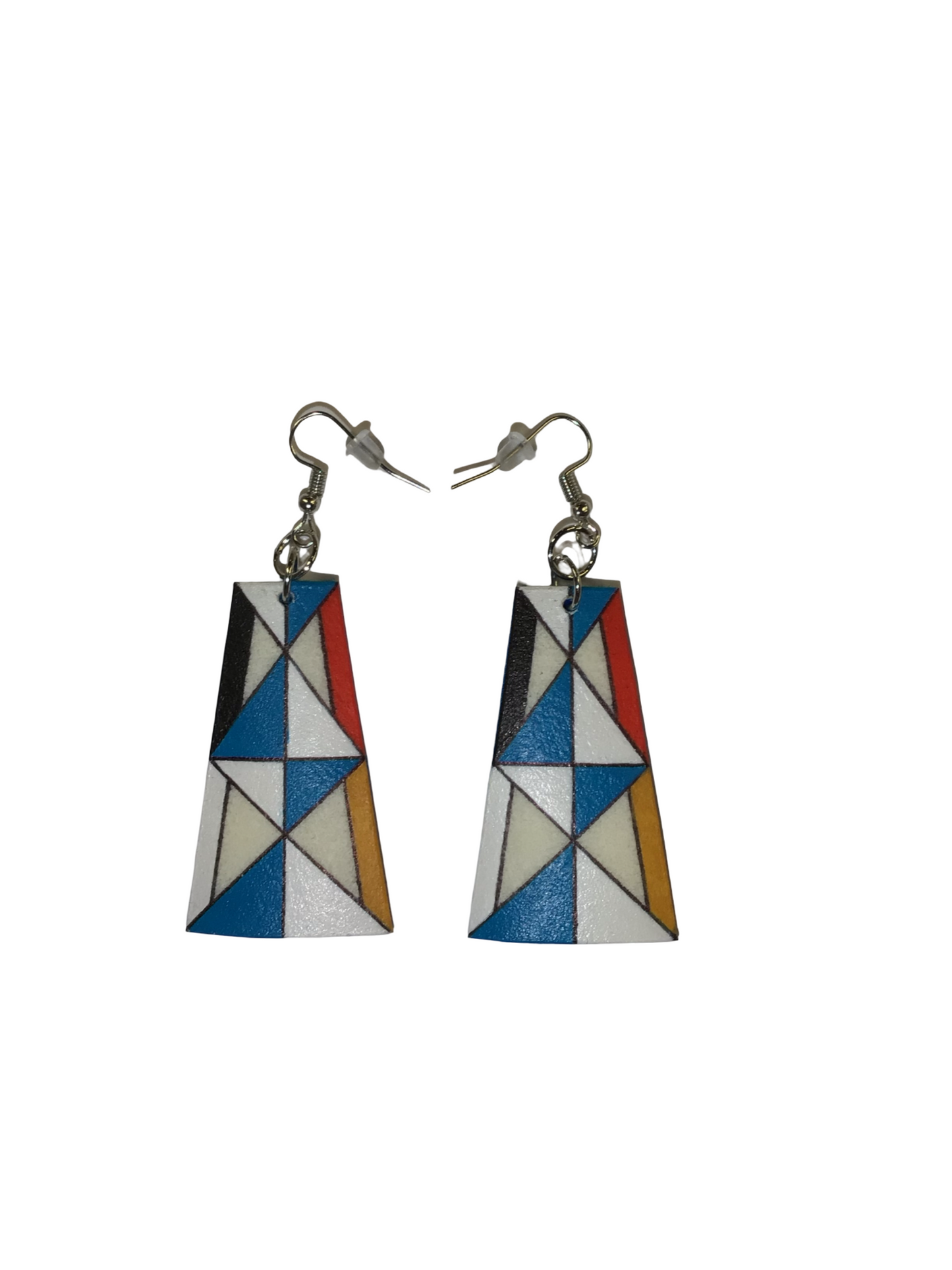 SE Painted Parfleche Earrings