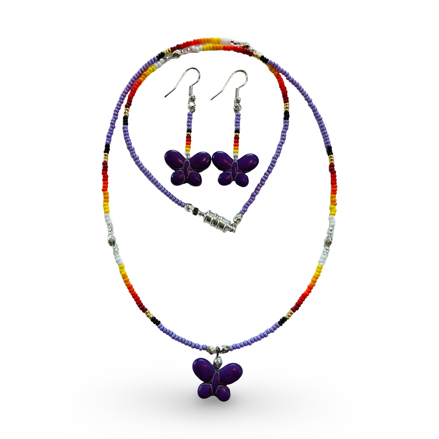 RBE Beaded Earring/Necklace Set