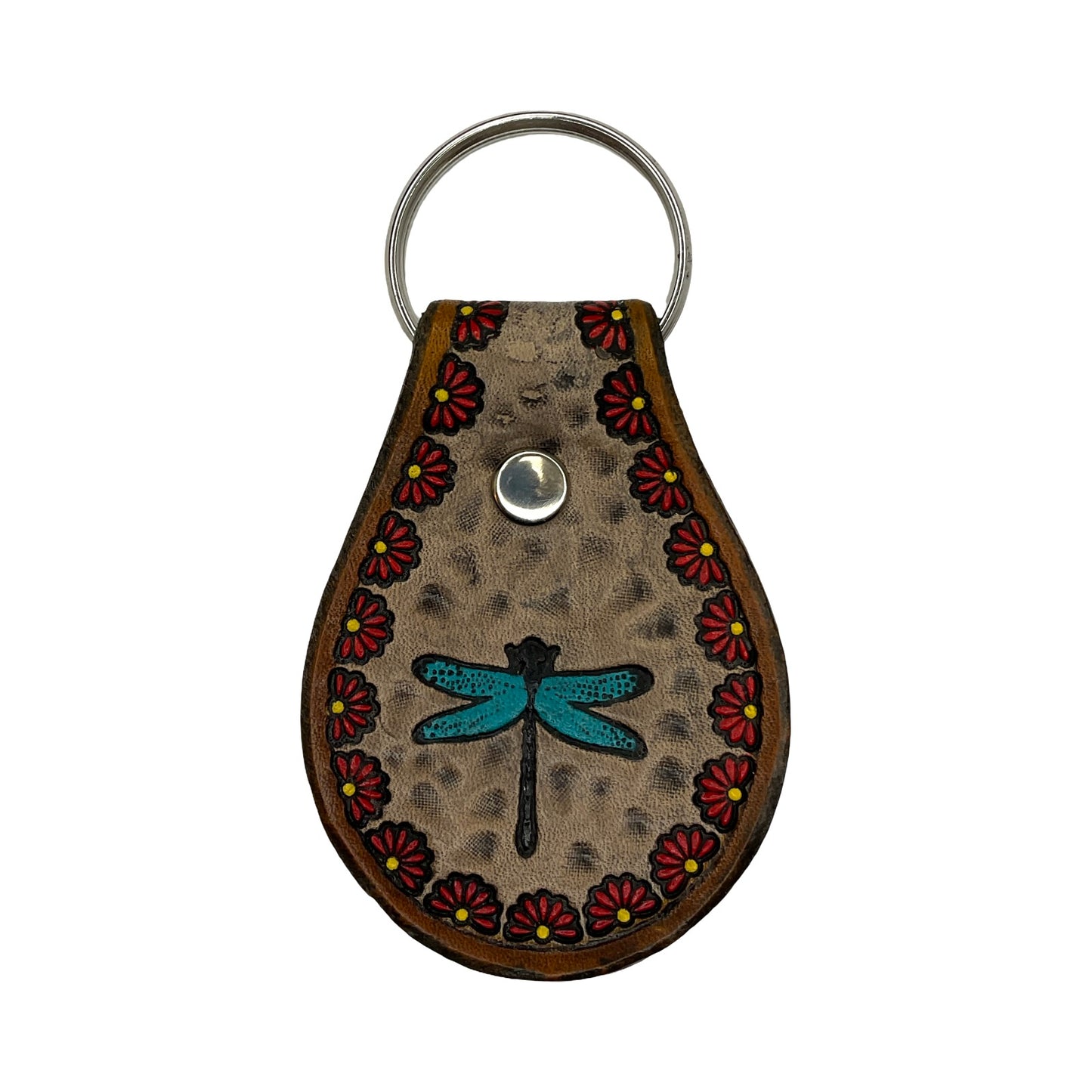 TEB Stamp Leather Keychain