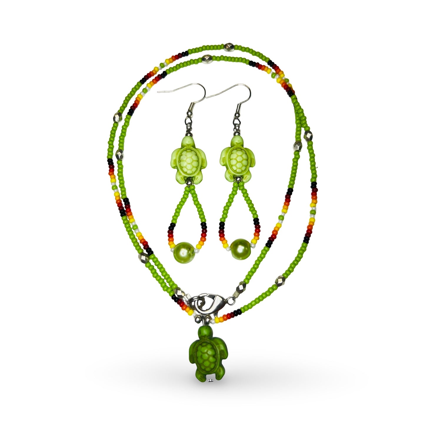 RBE Turtle Necklace/Earring Set