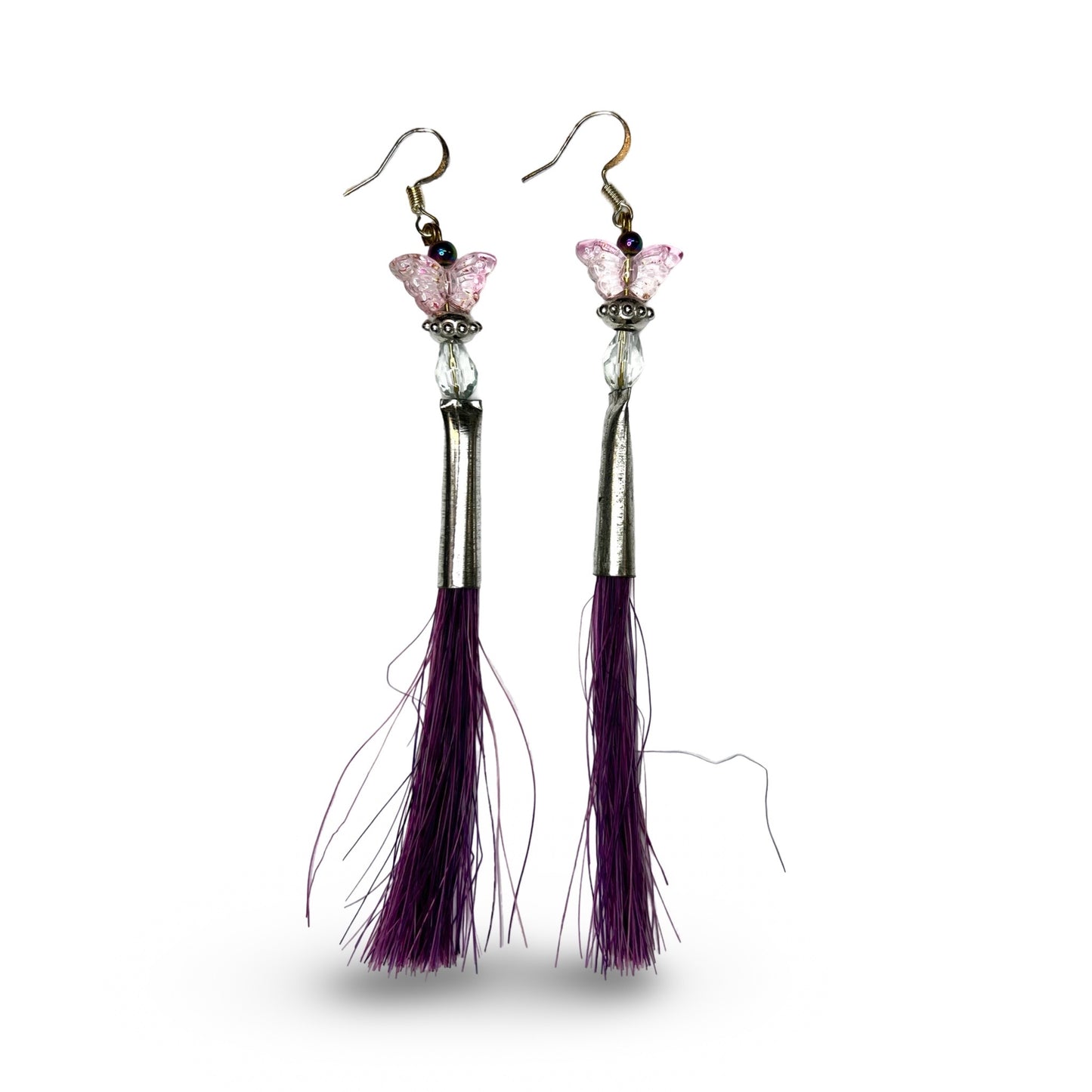 SG Gem & Horse Hair Earrings