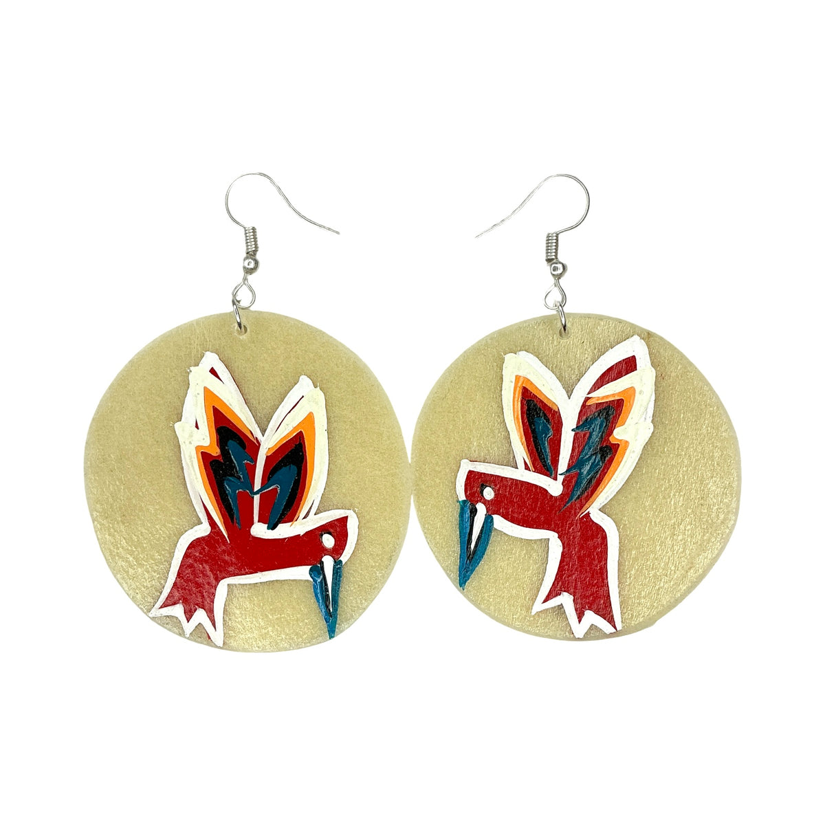 STB Hummingbird Parfleche Earrings