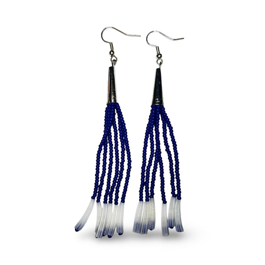SHMH Bead & Dentalium Earrings