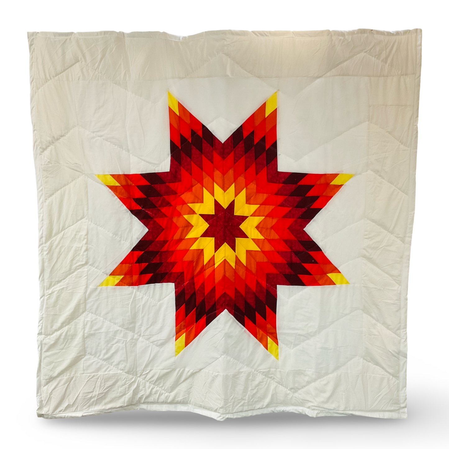 KHP Sunburst/White Queen Star Quilt