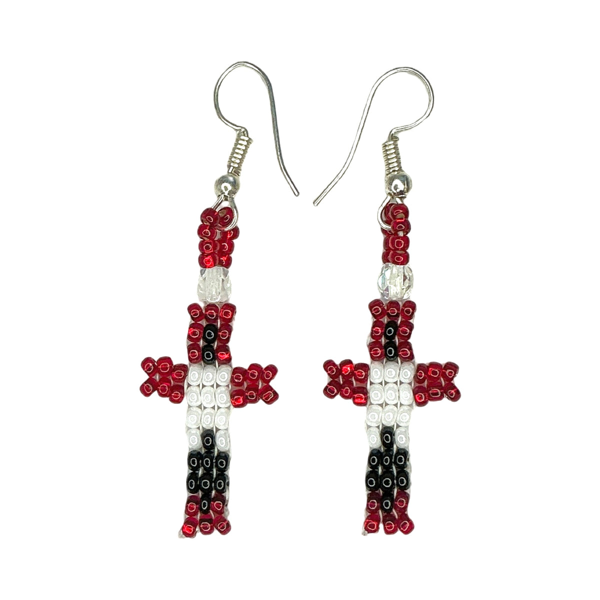 LZ Brickstitch Cross 2 Earrings