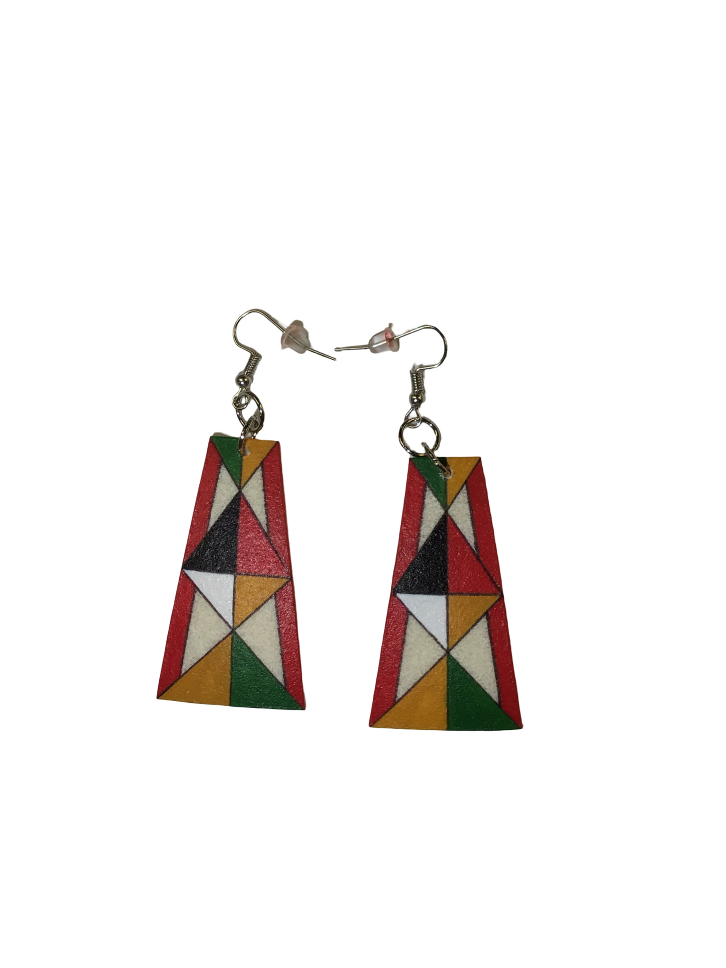 SE Painted Parfleche Earrings