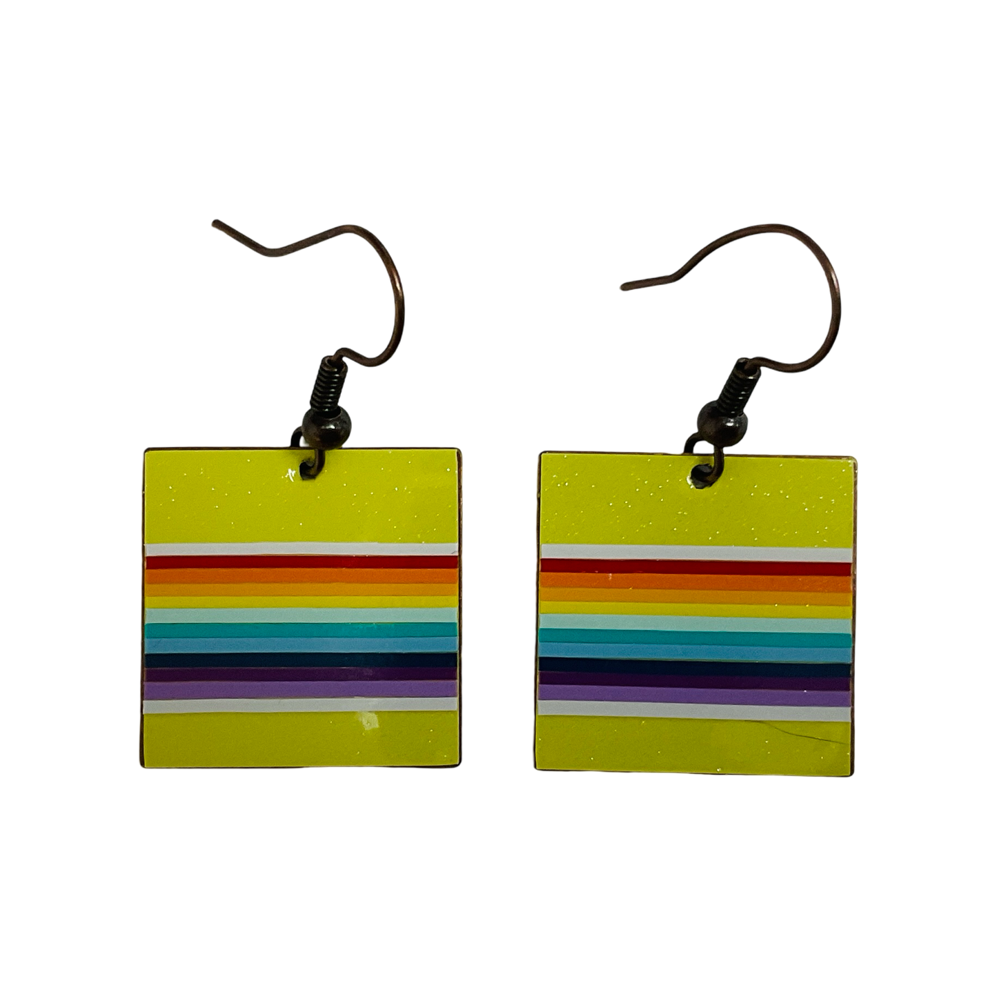 WW Square Vinyl Earrings