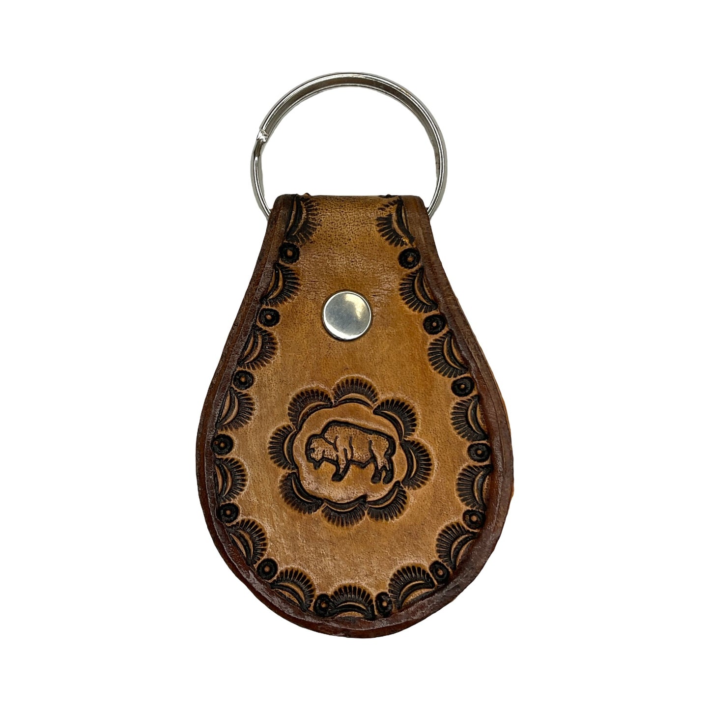 TEB Stamp Leather Keychain