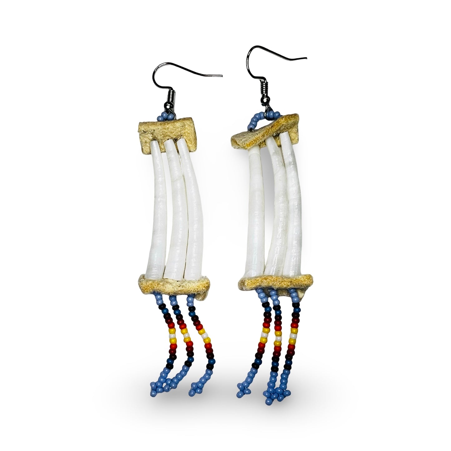 SHMH 1-Tier Dentalium Earrings
