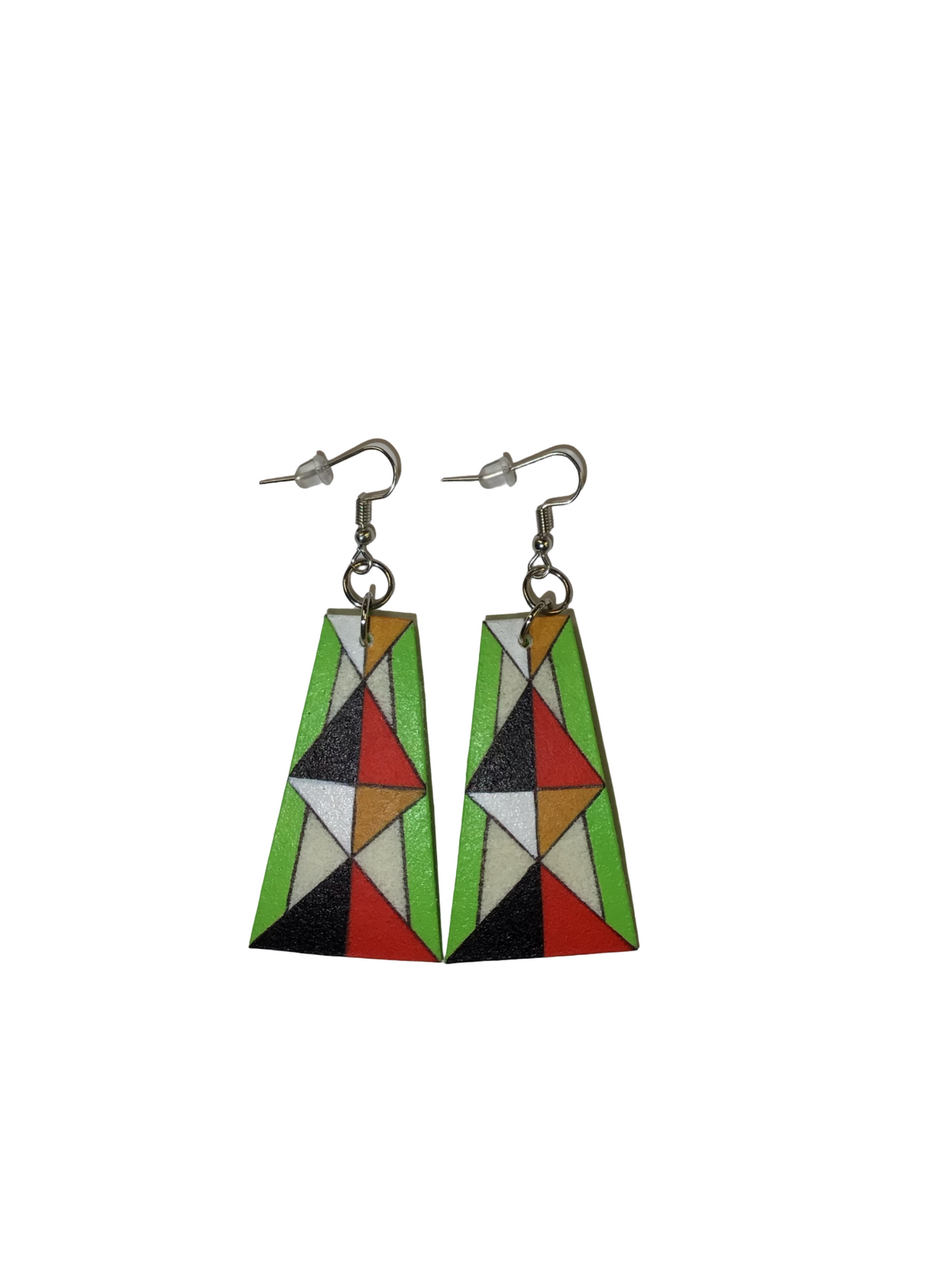 SE Painted Parfleche Earrings