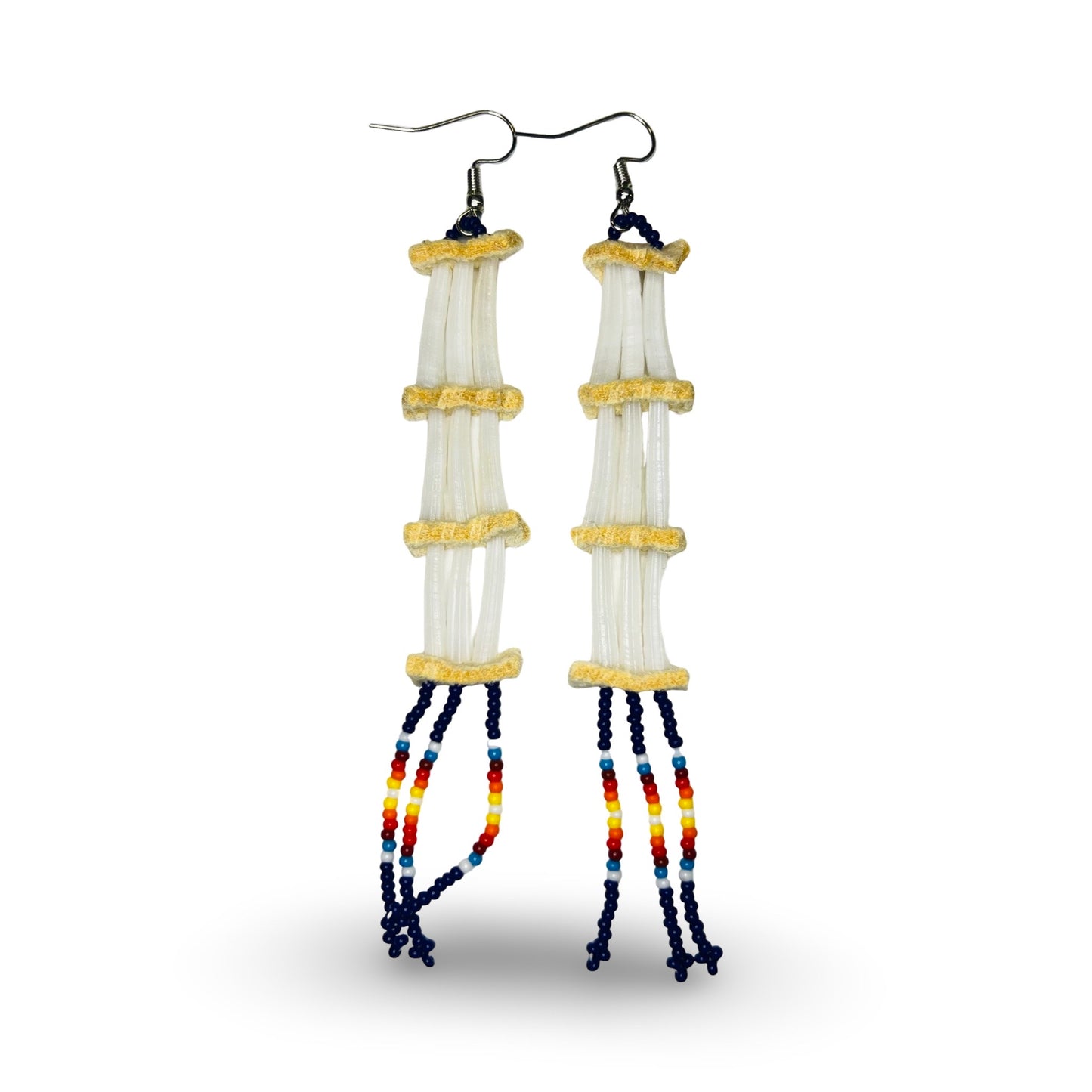 SHMH Dentalium & Bead Earrings