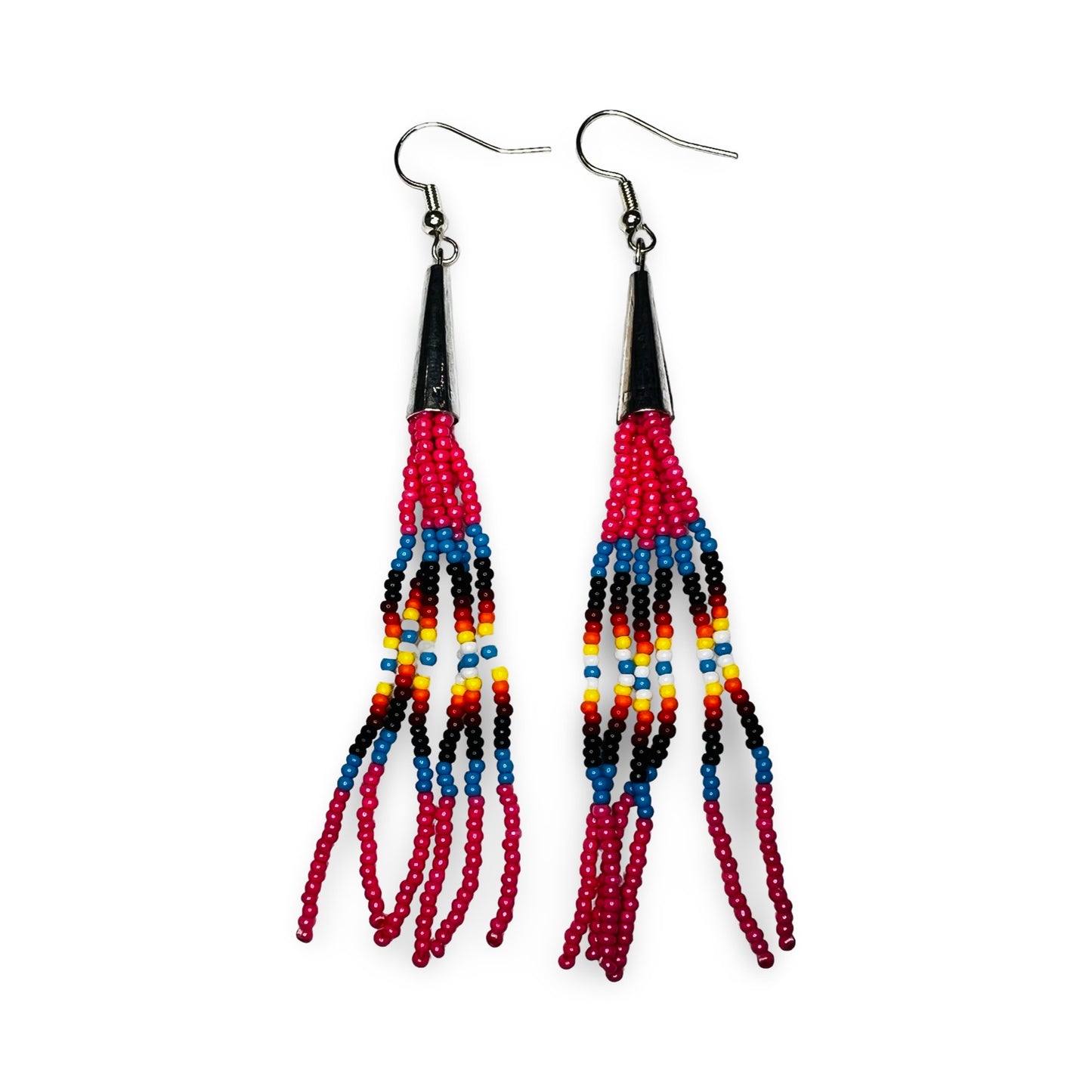 SHMH Beaded Fringe Earrings